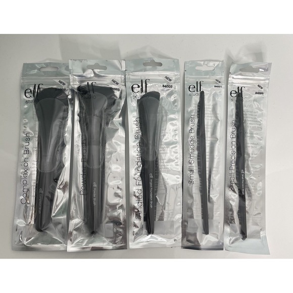 ELF Other - Lot Of 5 Elf Studio Mixed  Brushes‎ Face Eyes New